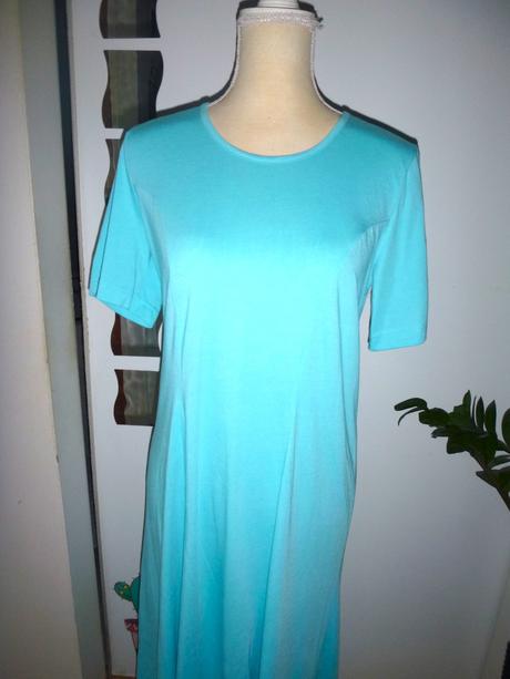 Pohodlné projmuté dlouhé triko-šaty - vel.l-xl, l