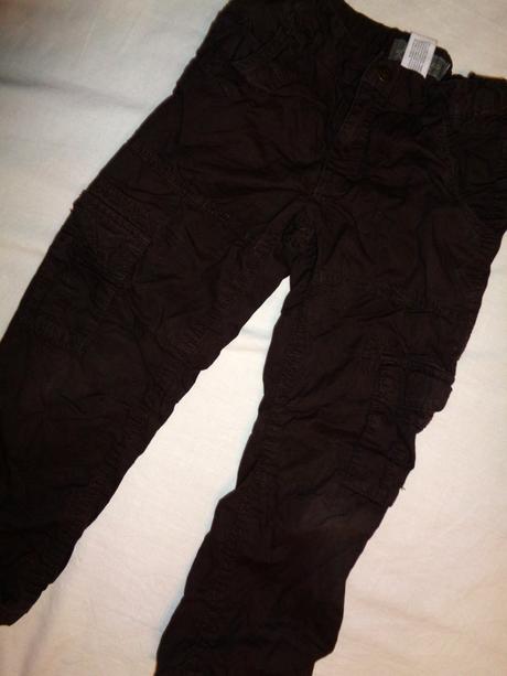 Čoko hnědé kalhoty kapsáče podšité bavlnou, palomino,116