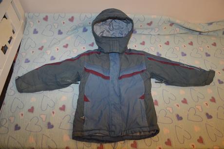 128 zimní lyžařská bunda oteplené kalhoty, 128