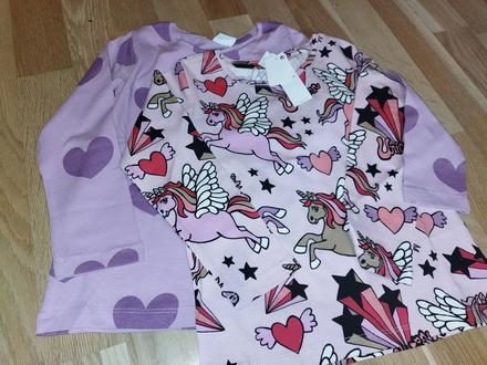 2x tričko s koníky, poníky unicorn 104 lindex, next,104