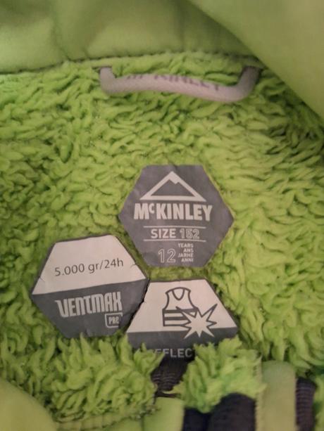 Větrovka bunda podzimní bunda vel. 152, mckinley,152