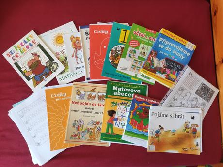 Pracovní sešity,úkoly,knížky pro předškoláky, 
