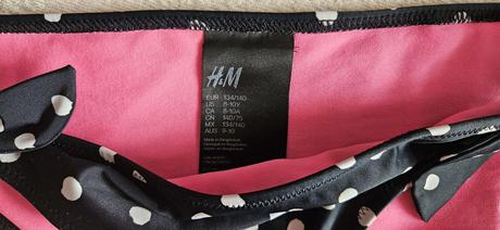 Dívčí dvojdílné plavky, vel.134/140, zn.h&m, h&m,134