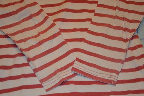 110 116 prouhaté bavlněné triko dlouhý rukáv, zara,116