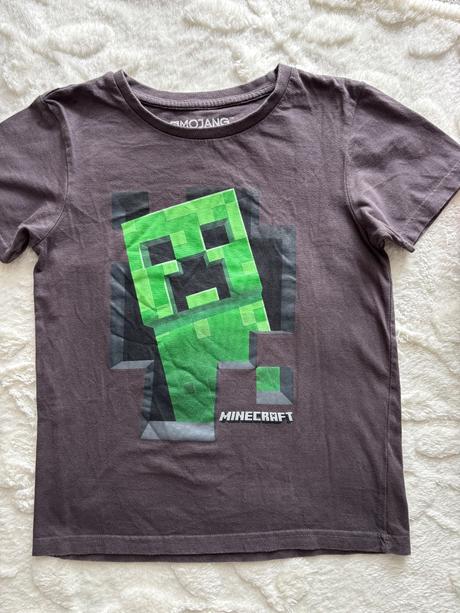 Triko šedé minecraft- v.9/10 let zn. nutmeg, nutmeg,140