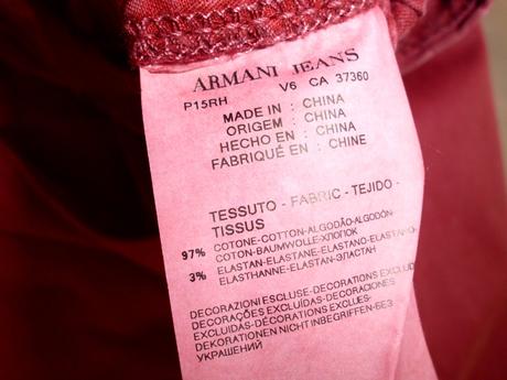 Chino slim, armani,m