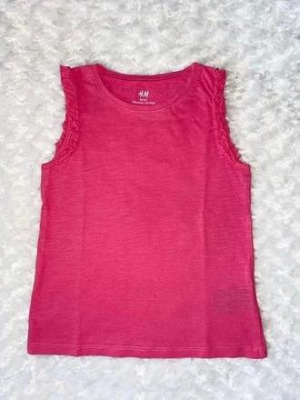 Růžový top/tílko h&m, h&m,116