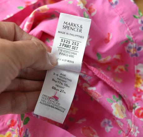 Šaty vel. 3 - 6 m, marks & spencer,68