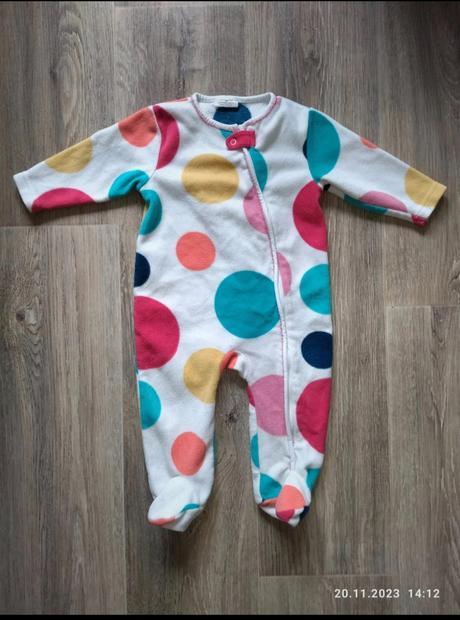 Dívčí fleece dupačky vel. 6-9m, next,68