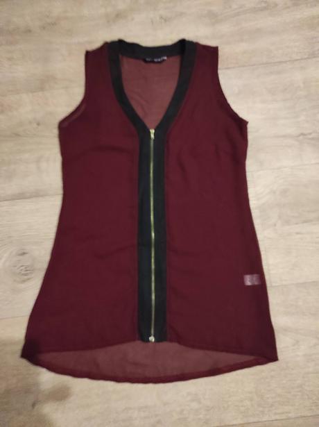 Průsvitný top select vel. 36 délka 68 cm, vzadu 75, select,36