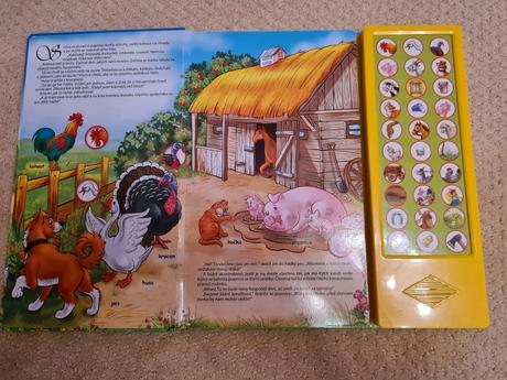 Kniha se zvuky domácí zvířata,