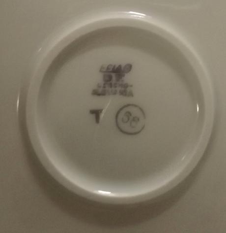 Retro servírovací tác a talíř, 
