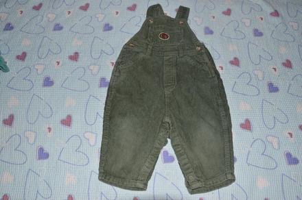 Zelené manžestrové lacláče, mothercare,68