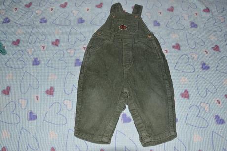 Zelené manžestrové lacláče, mothercare,68