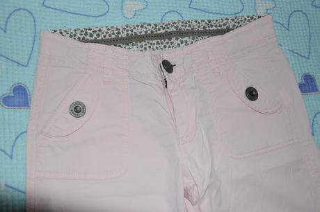 Letní plátěné kalhoty, barva sv. růžová, zara,152