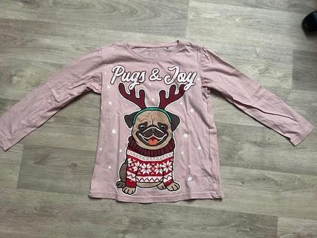 Triko mops vánoční, 140