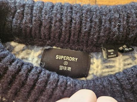 Teplý svetr super dry, superdry,m