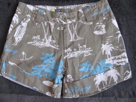 Bavlněné sv.khaki kraťasy - roxy, roxy,140