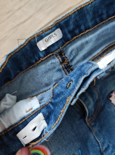 Džínové kraťasy vel. 110, 110