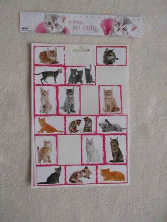 Samolepky kočičky, 