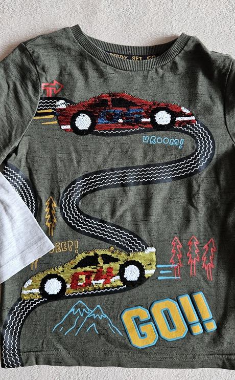 Chlapecké tričko s přeměňovacím obrázkem aut, 110, f&f,110