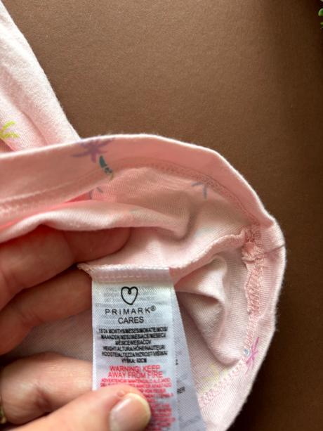 Tunika růžová s palmami- v.18/24 měs., primark,92