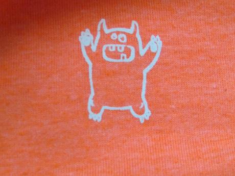 Neonově oranžové tričko s límečkem, next,110