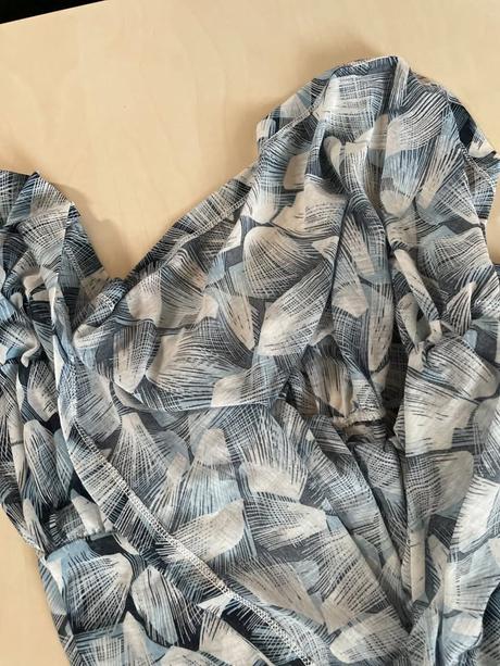 Modré letní šaty, vel s, hm, h&m,s