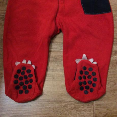 Fleece overal/pyžamo s příšerkou, early days,86