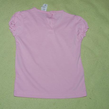 Ruzove bavlnene tricko, baby club,80