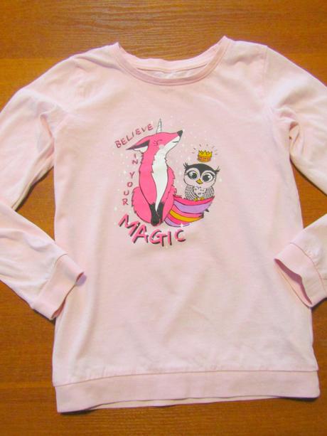 Bavlněné růžové triko vel 116-122, 122