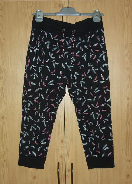 Černé dámské 3/4 teplákové kalhoty takko fashion, takko,m