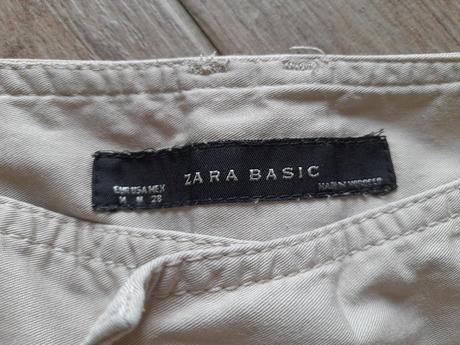 Krémové basic kalhoty, zara,m