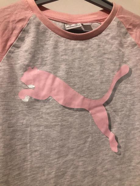 Šedorůžové puma triko, puma,128