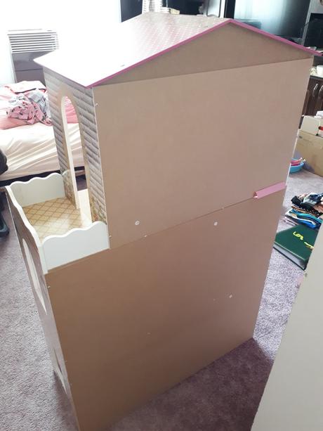 Dřevěný domeček pro panenky s vybavením - v.116cm, 