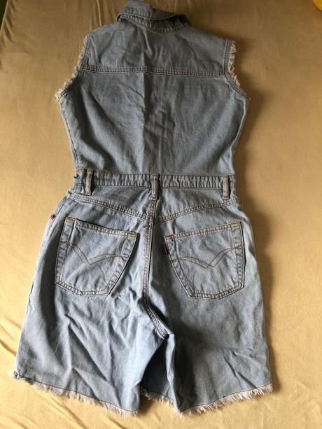 Dzinovy overal kratky s, s