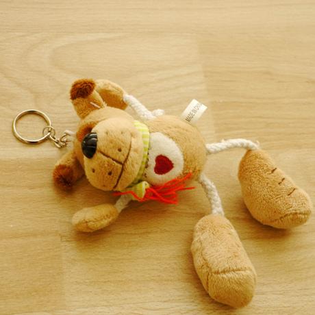 Pejsek plysovy privesek na klice, 