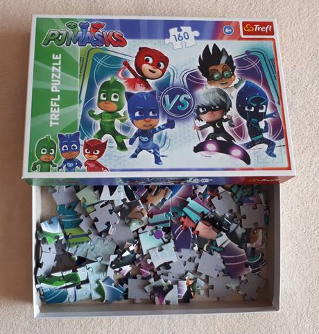 Puzzle trefl pj maskes, pyžamasky, 160 dílků,