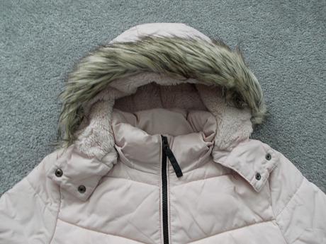 Zimní bunda růžová, vel.158/164, h&m,158