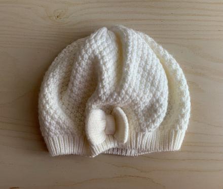 Přechodná čepička bílá h&m vel. 110/128, h&m,116