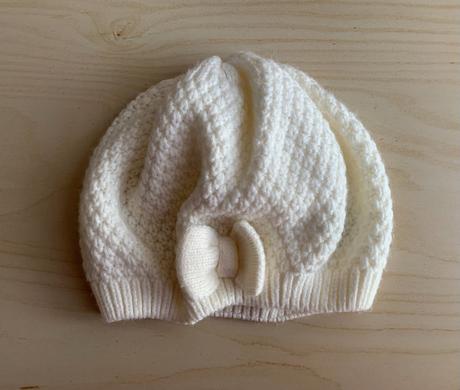 Přechodná čepička bílá h&m vel. 110/128, h&m,116