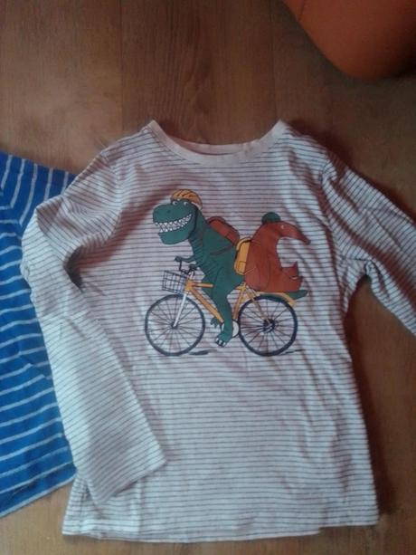 2x chlapecké triko dl. rukáv vel. 134, c&a,134