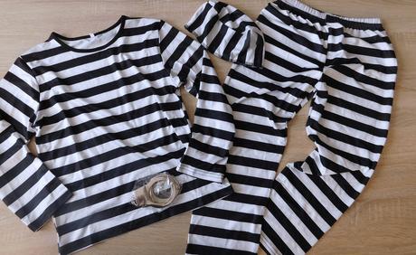 Dětský kostým vězeň vel.134/140,