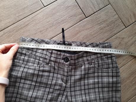 Kárované kalhoty vel. s, s