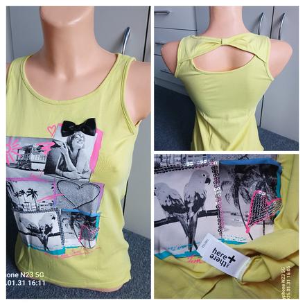 Tílko žluté zn."here+there c&a" vel."146-152", c&a,146