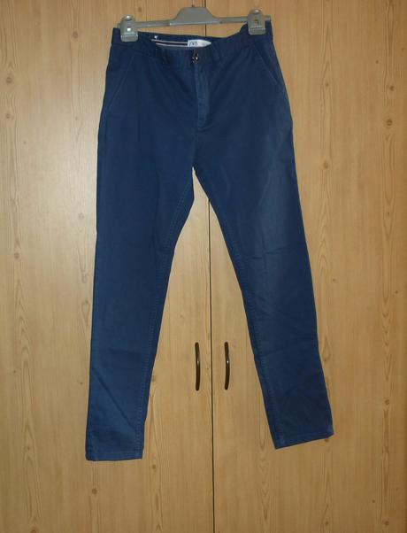 Pánské navy slim fit kalhoty zara, zara,42