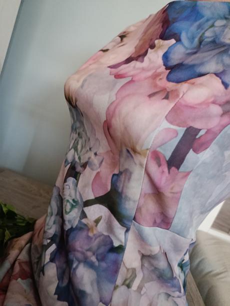 Květované šaty, h&m,s