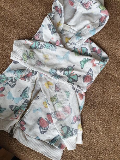 Dívčí rozepínací mikina s kapucou zara vel.128, zara,128