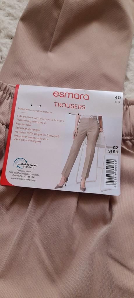 Esmara elegantní kalhoty s ozdobnými knoflíčky, esmara,40