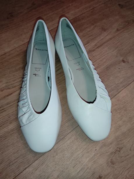 T107 kožené balerínky tamaris vel. 38, tamaris,38